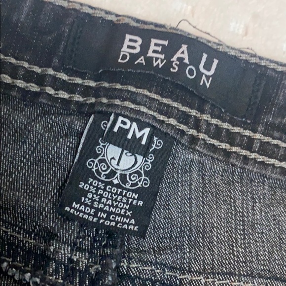 Beau Dawson Black Skinny Jeans Size PM - Picture 4 of 8